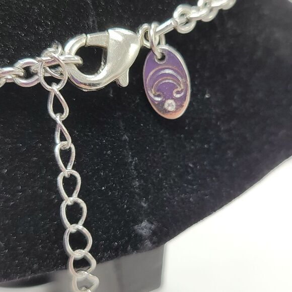 🔹️NWT Charming Charlie Red & Silver Necklace & Earring Set - Picture 5 of 7